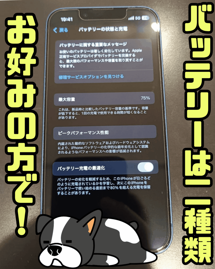 どうせなら大容量！miniシリーズのバッテリー交換！【13mini