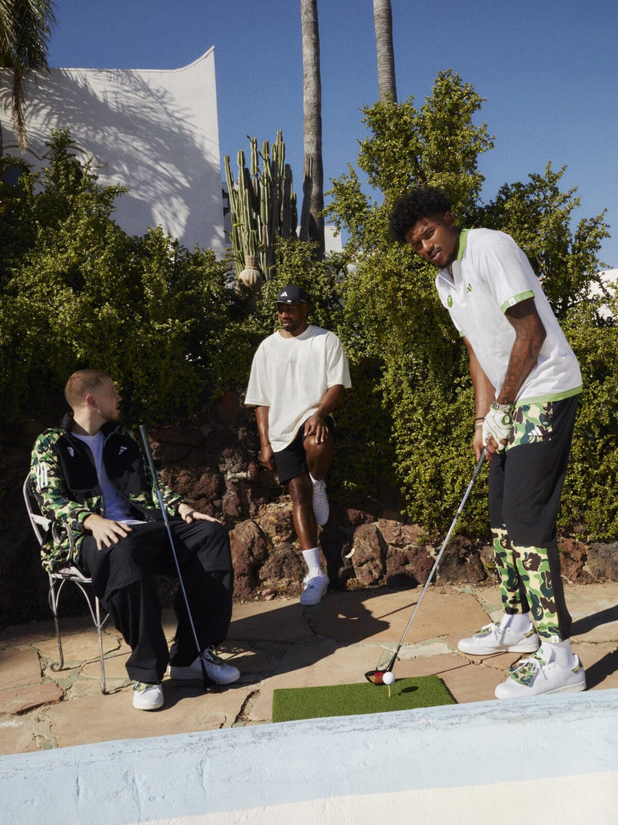 ゴルフ仕様の“ベイプカモ”スタンスミスも】アディダス×ア ベイシング