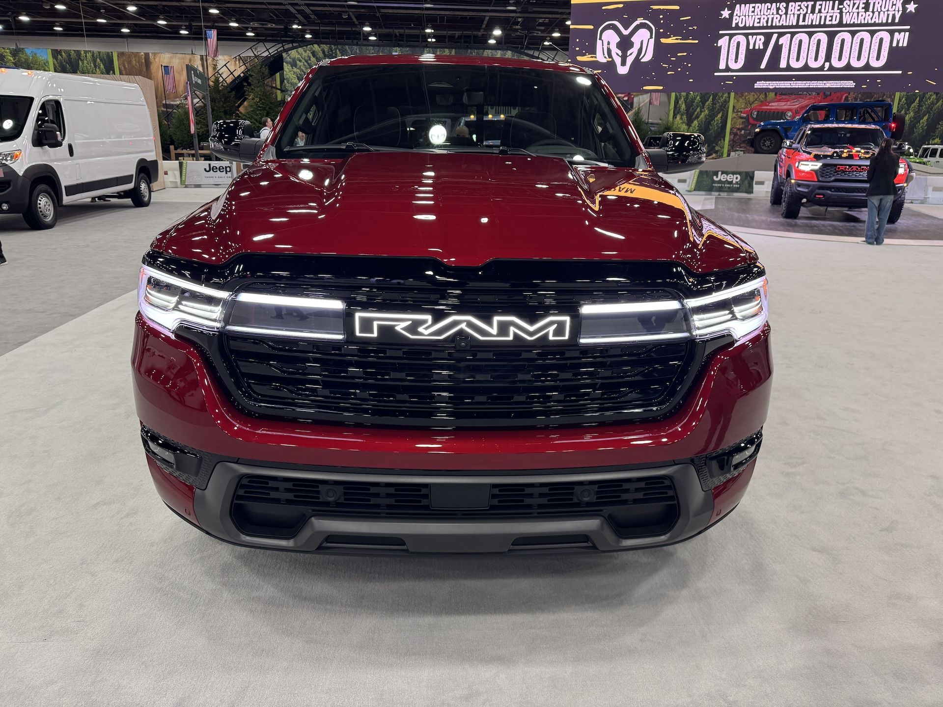 In, over, and under the 2027 Ram 1500 REV at the Detroit auto show