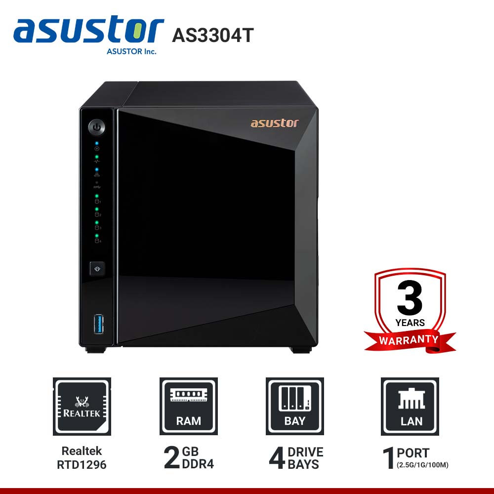 Asustor Drivestor 4 Pro AS3304T 4-BAY Nas | Smart Solution