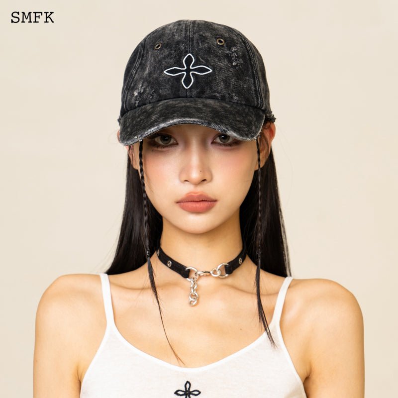 コンパスクロスデニムベースボールキャップ – SMFK Official