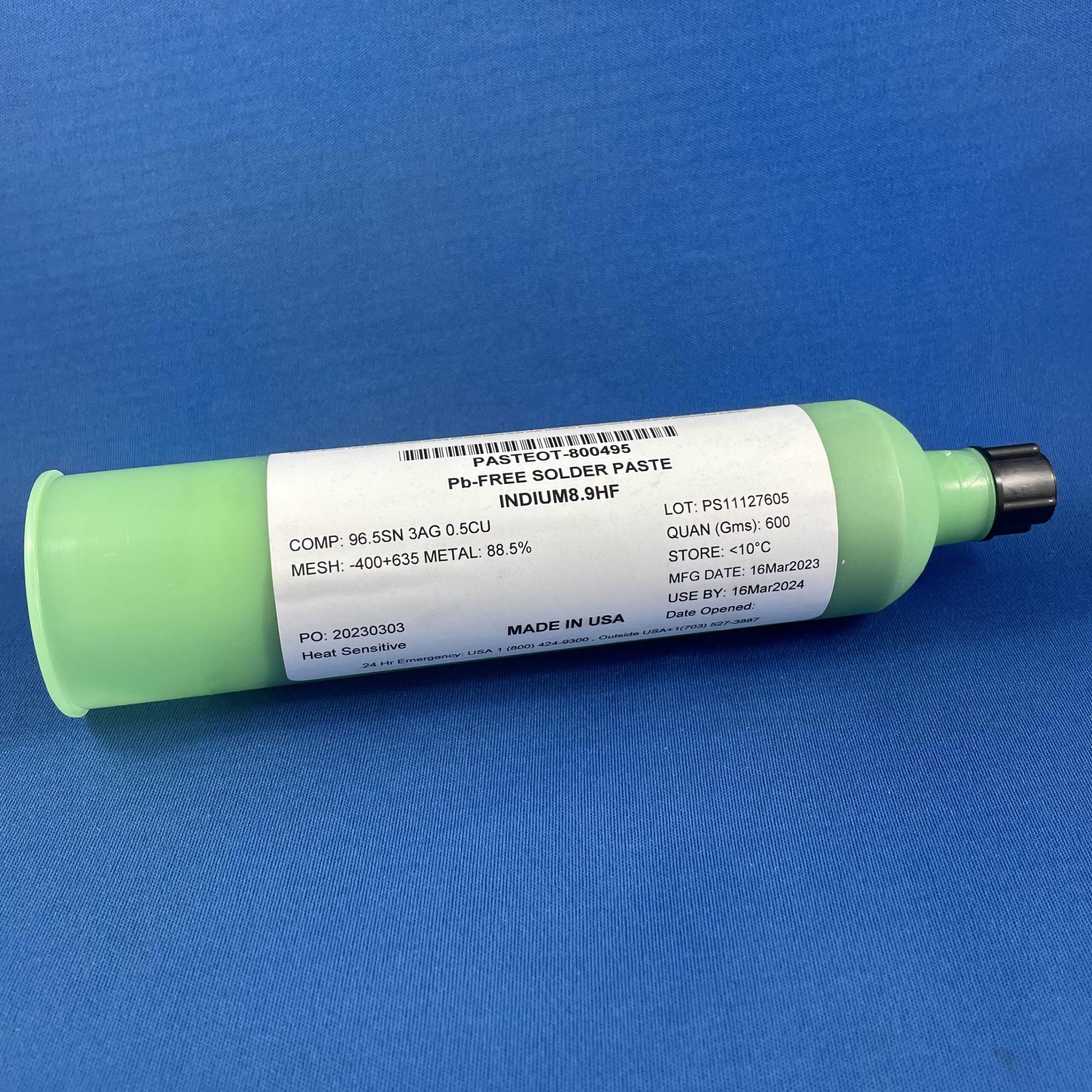 Indium 8.9HF Type 4 Solder Paste SAC 305 No Clean | Solder Paste