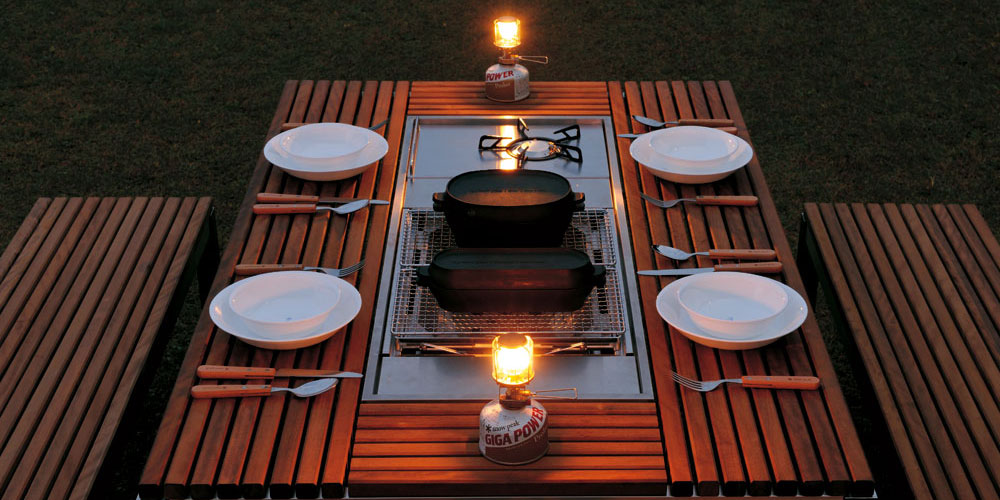 ガーデンユニットテーブル ウッドトップセット| スノーピーク(Snow Peak)