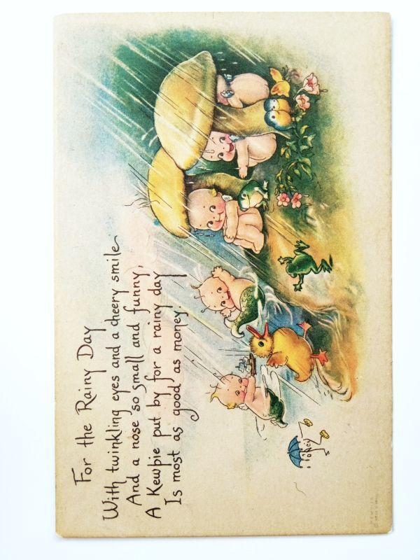 ローズオニール キューピー カード 雨の日 - SNAP