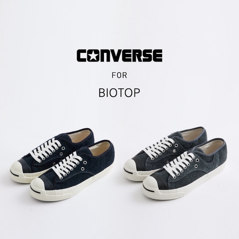 12月24日発売【BIOTOP x Converse Jack Purcell PET Suede】恒例の