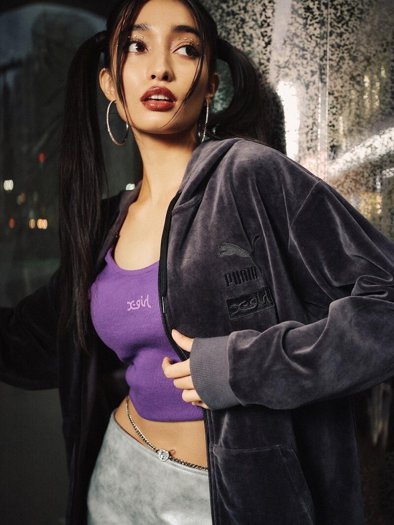 予約受付中/11月3日発売【PUMA x X-girl】ベロア素材のトラック