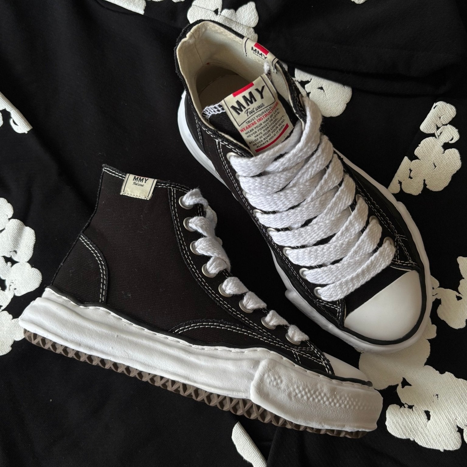 Maison Mihara Yasuhiro Peterson OG Sole Canvas High Black | Snrkickz