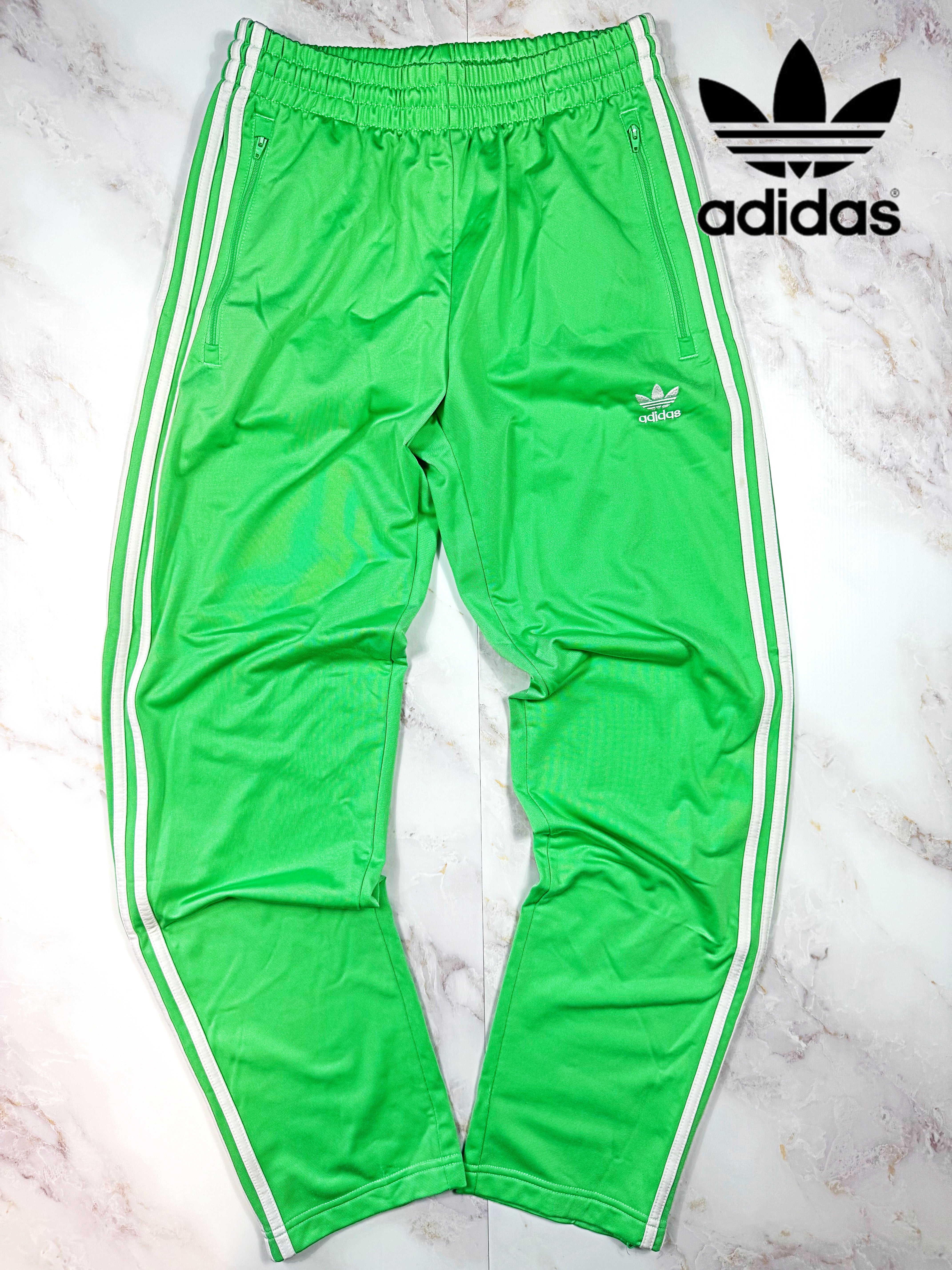 adidas Originals】グリーン トラックパンツ Firebird TP PRIMEBLUE M