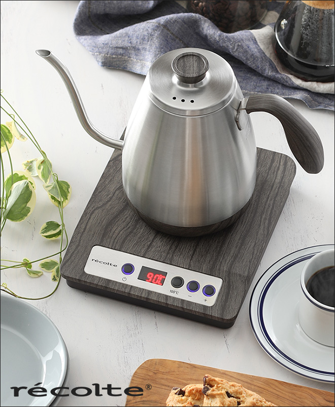 電気ケトル レコルト 温度調整ドリップケトル 湯沸かし 【選べる2大