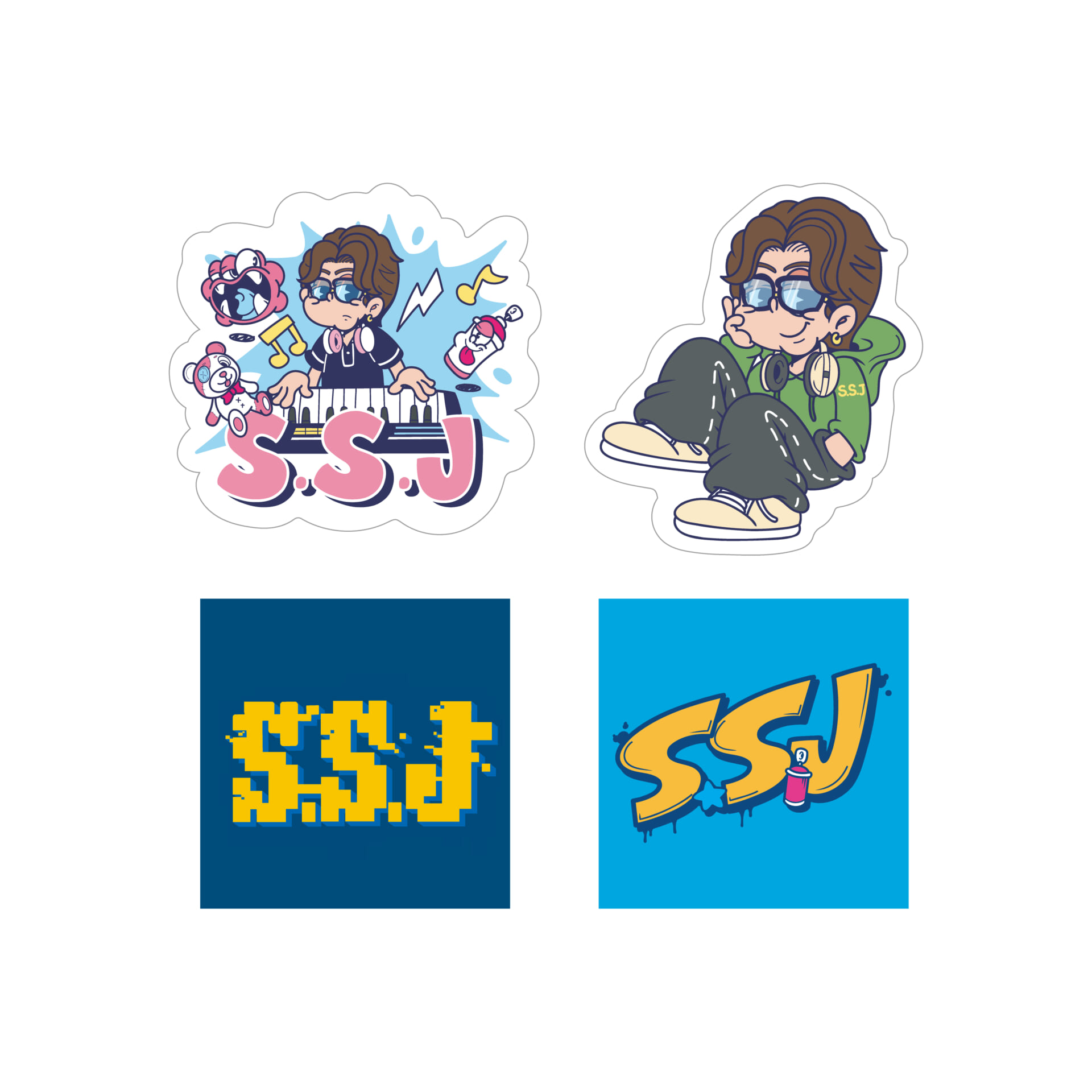 S.S.J 2025 〜Artist ver.〜 ステッカーセット | S.S.Jオンラインショップ