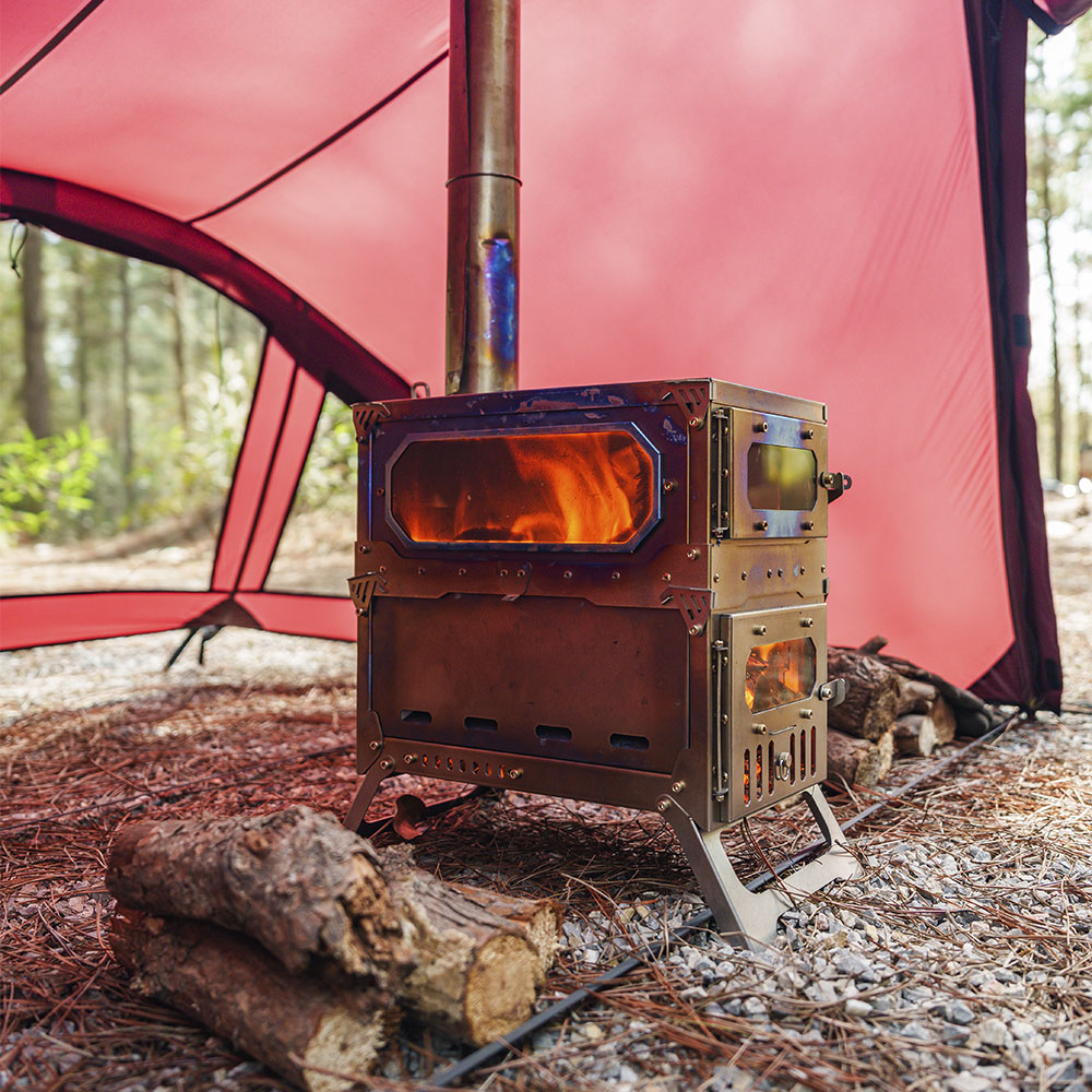 T-Brick Mini 2.0 薪ストーブ| チタンストーブ 拡張ストーブVer