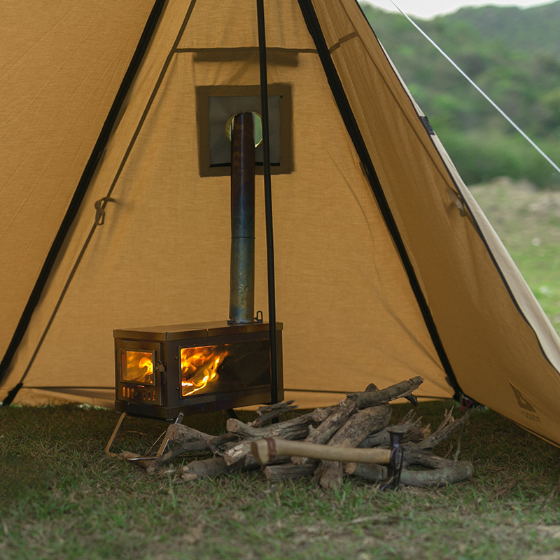 POMOLY TC コットン パップテント（煙突 穴）1-2人用