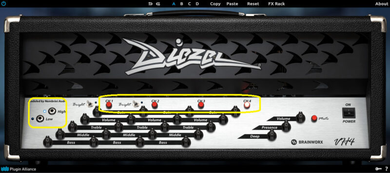 545．Brainworx社のDiezel VH4を使ってみよう♪ ～ギターアンプ