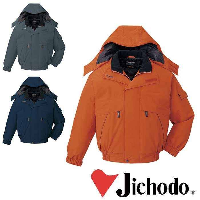 48343 防水防寒コート(フード付) 自重堂 Jichodo 秋冬作業服 作業着 SS