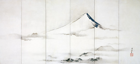 コレクション 風景の交響楽 シンフォニー 谷文晁 《富士山図屏風