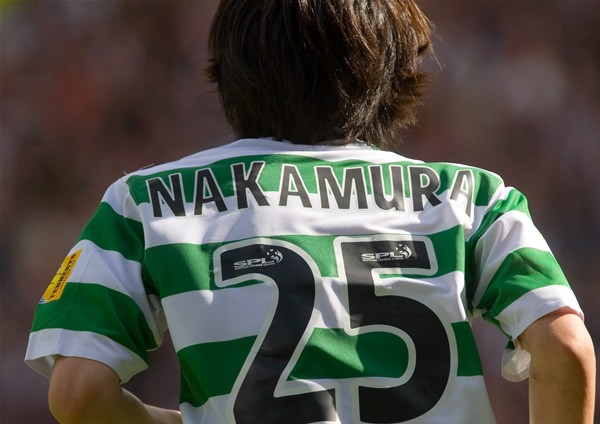 王者として期待を背負う中村俊輔＝スコットランドの新シーズンを占う