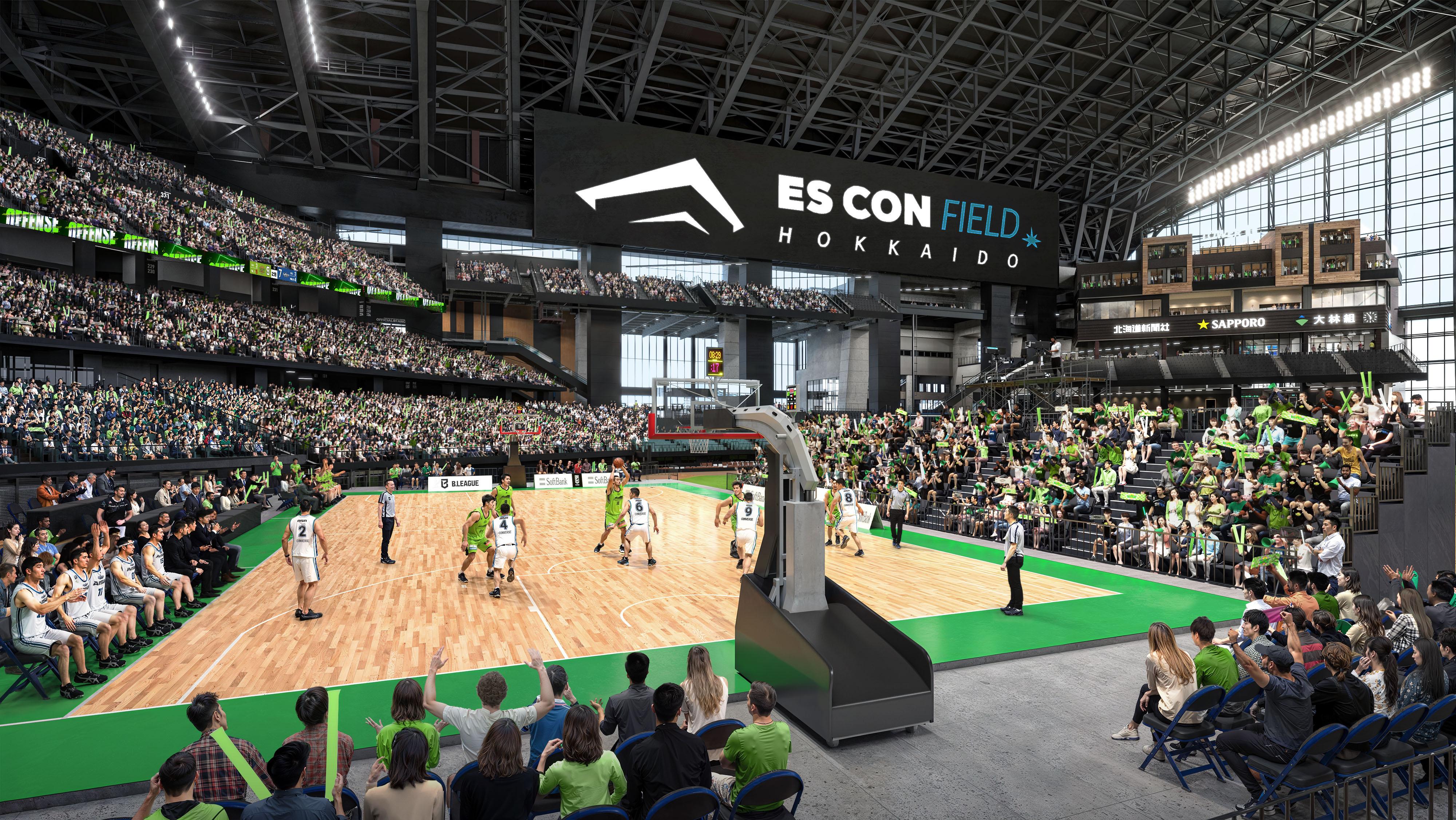 FIGHTERS】エスコンフィールドでバスケットボール公式戦を開催