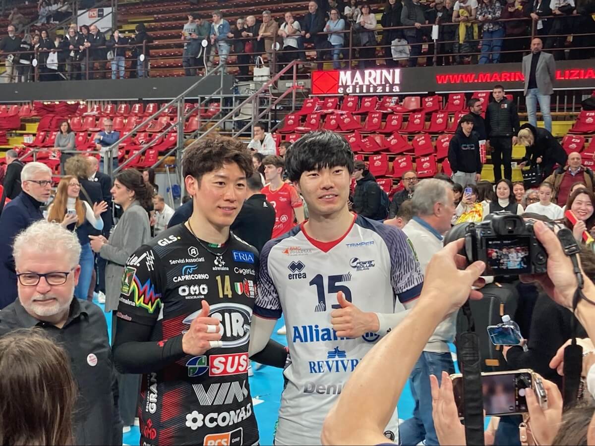 バレーボール】石川祐希のペルージャ、大塚達宣のミラノに3-1