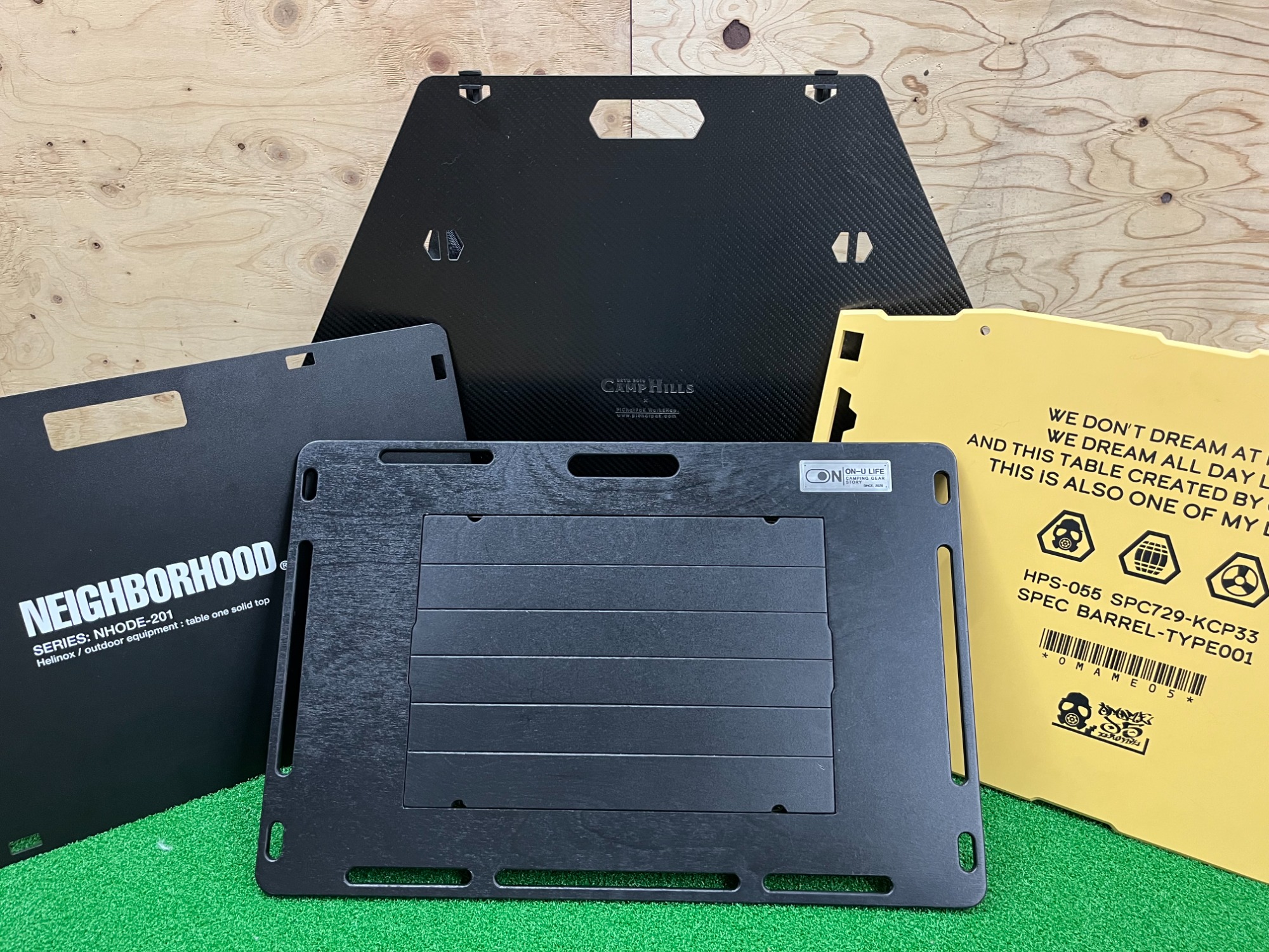 Helinoxのテーブルにも個性を！個性的な天板ございます！[2023.10.24