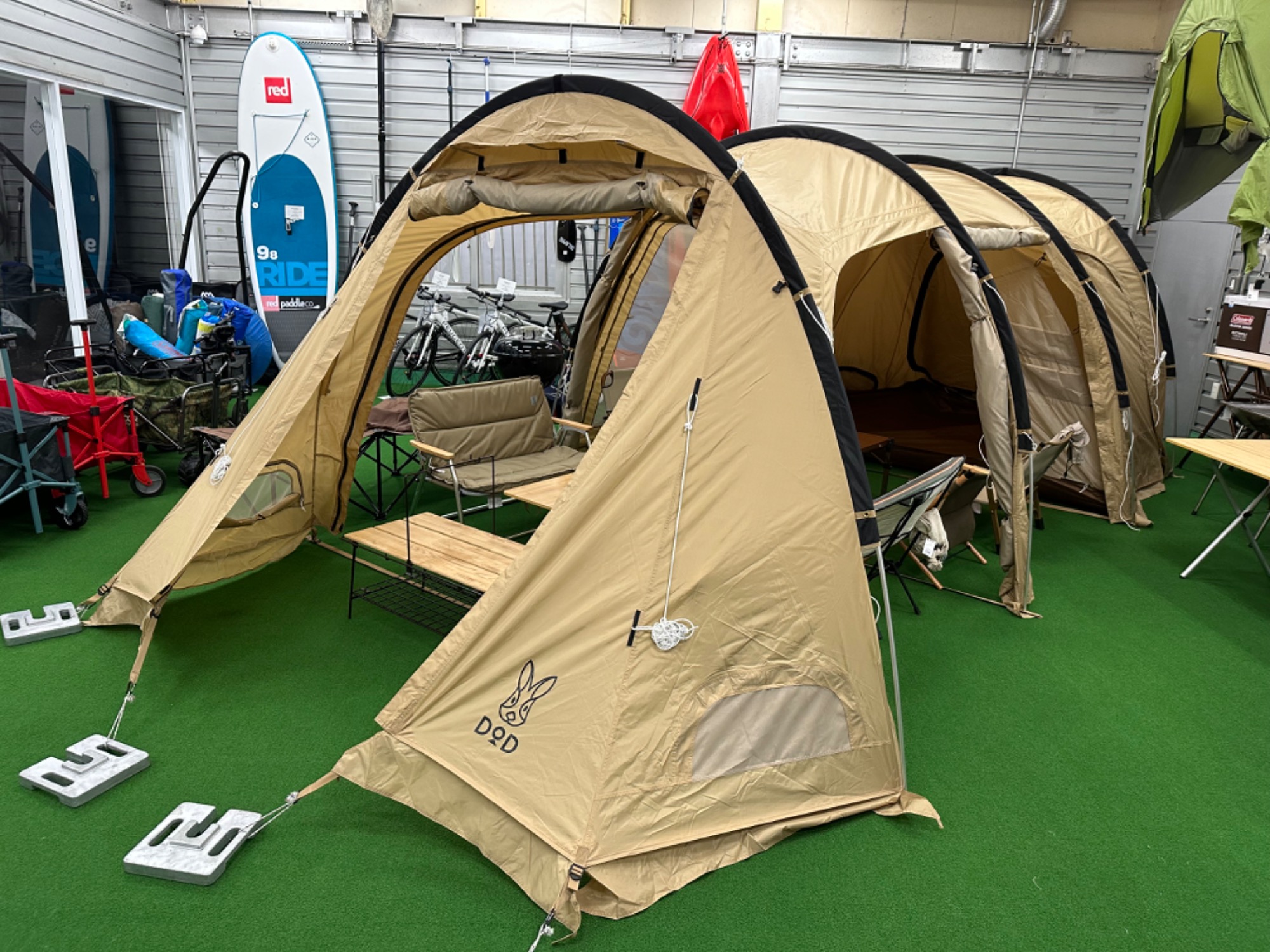週末設営情報!!】DODのカマボコテント3を展示中！[2023.10.27発行