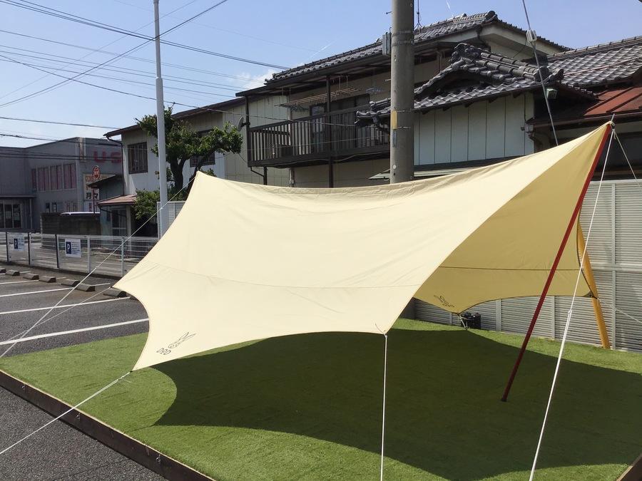 張り方は自由自在！！大型ポリコットンタープ DOD 「オクラタープ」 ご