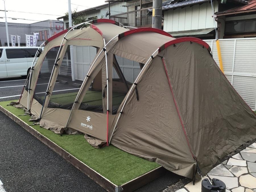 年中使える全天候型シェルターテント！snow peak(スノーピーク
