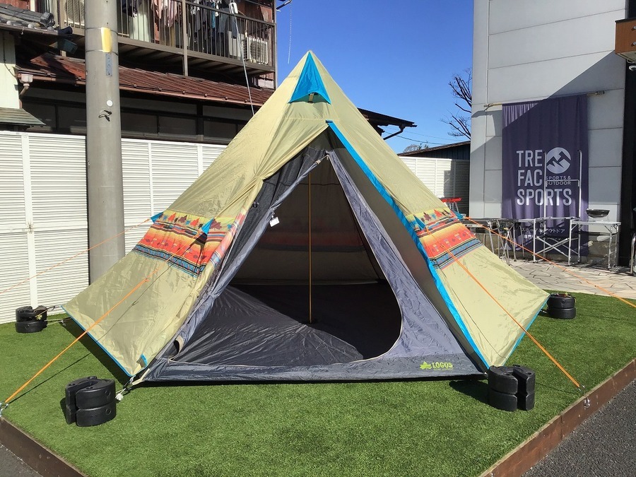 ファミリーキャンプに大人気なLOGOS(ロゴス)のナバホTepee400をご紹介