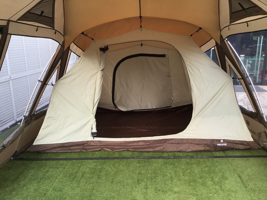 年中使える全天候型シェルターテント！snow peak(スノーピーク