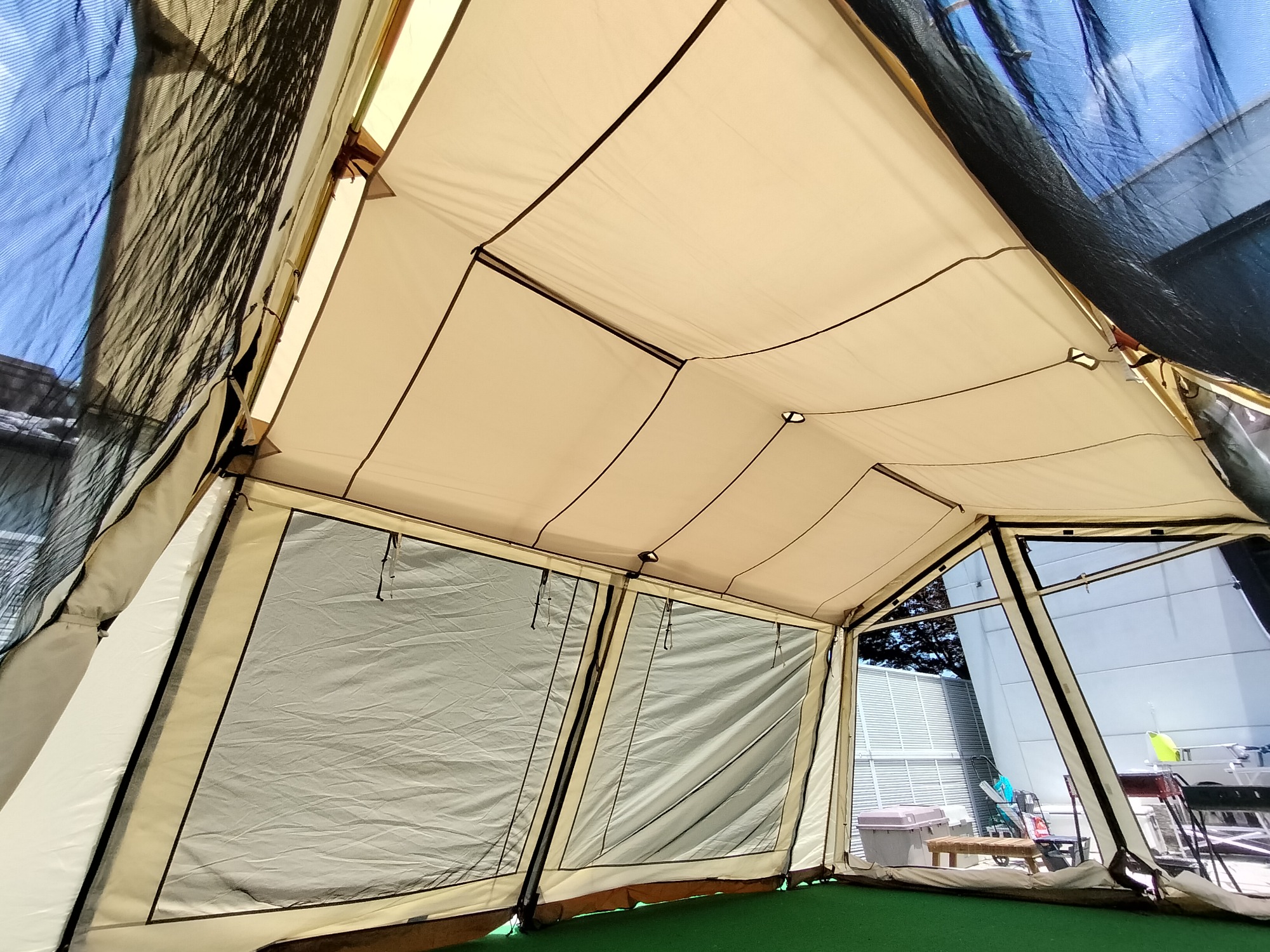 重いけども居住性・耐久性良し！オガワのロッジシェルターT/C[2024.06