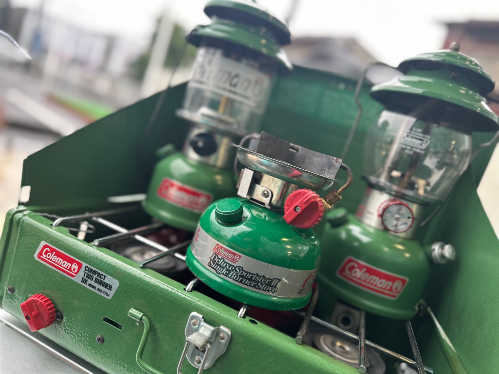 梅雨にもぴったり?コールマン限定アマガエルカラーのDXランタン