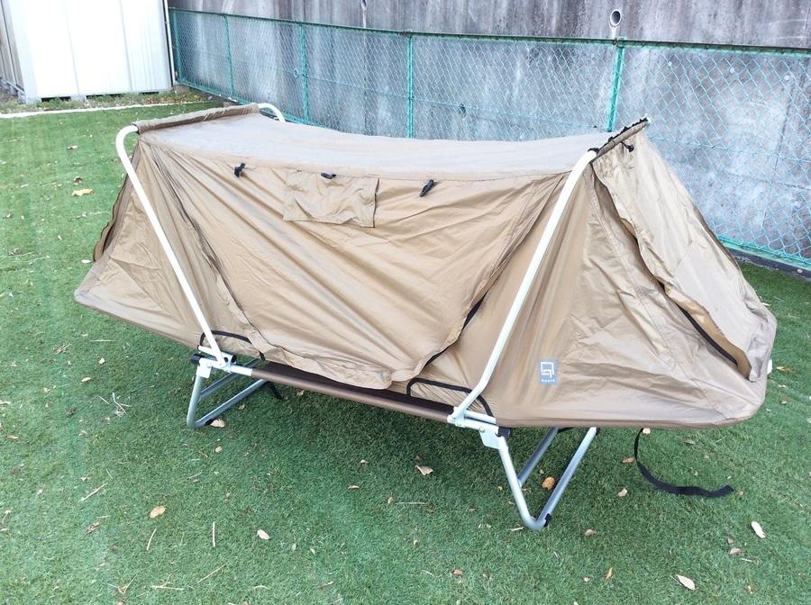 スポーツ柏】使いやすさ抜群テントコット！クオルツのイージー