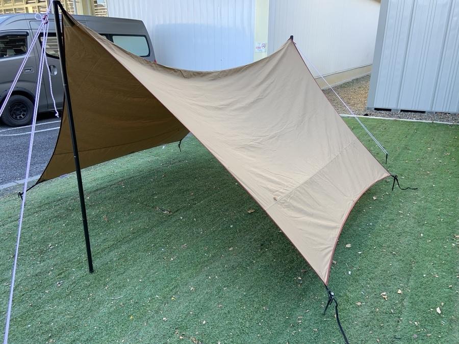 人気のテンマク設営しました！【其の弐：コットンヘキサ・陣幕ワイド