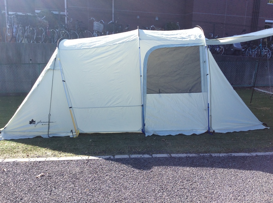 ロゴスのグランベーシックトンネルドームXL-AG張ってみた。[2019.11.17