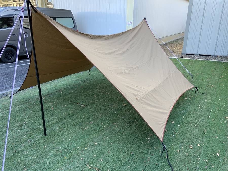 人気のテンマク設営しました！【其の弐：コットンヘキサ・陣幕ワイド