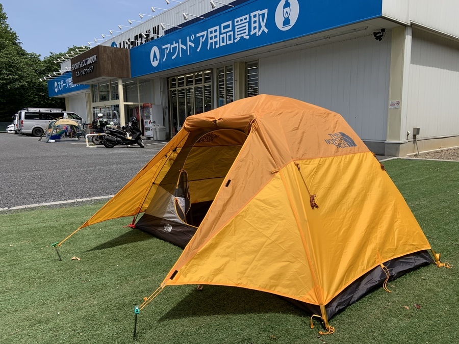 ノースフェイス買取】黄色が映える！ストームブレイク2&ワオナ4設営し