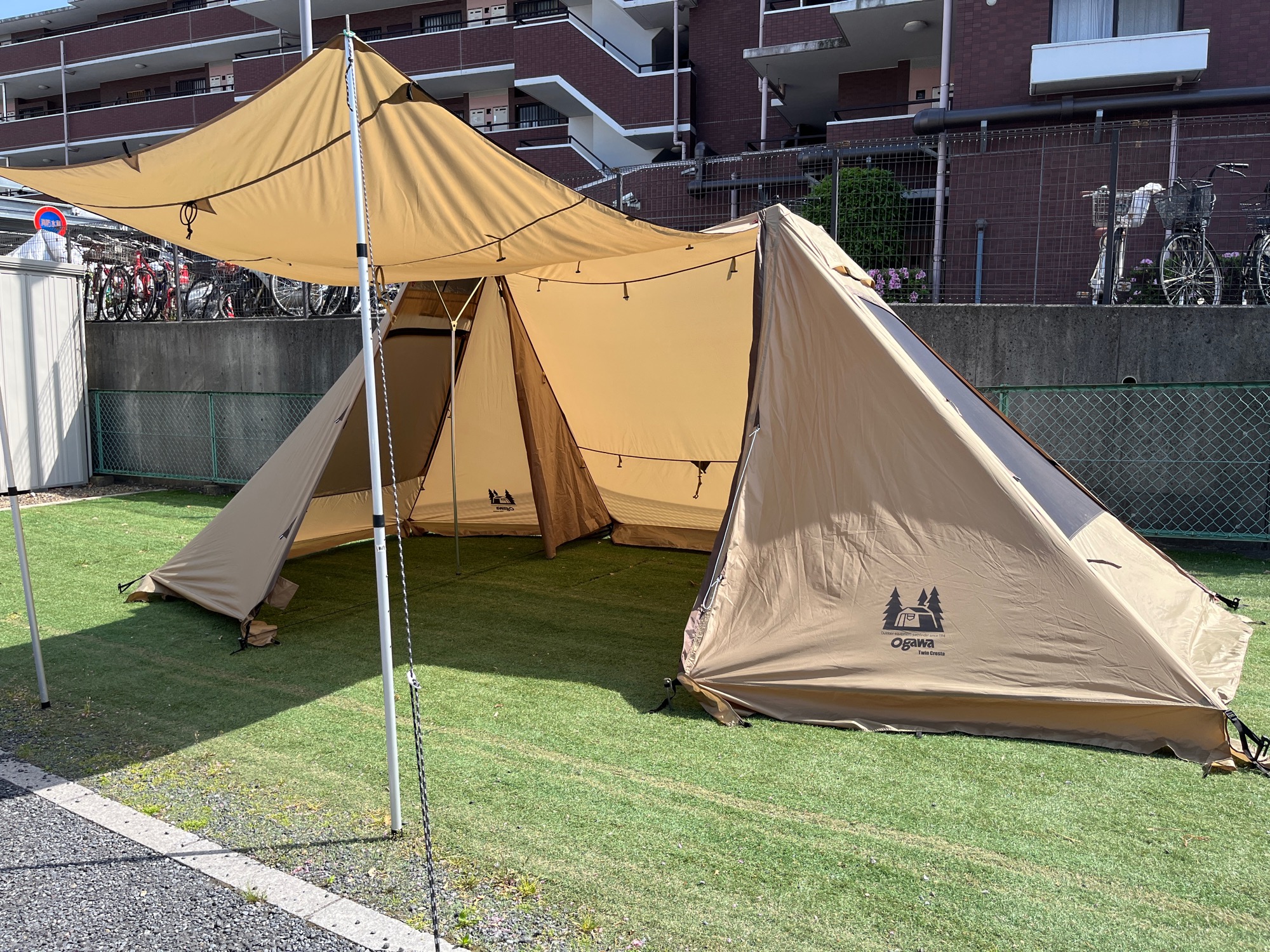 簡単設営の大型シェルター！OGAWAの【ツインクレスタ】！！[2023.05.06