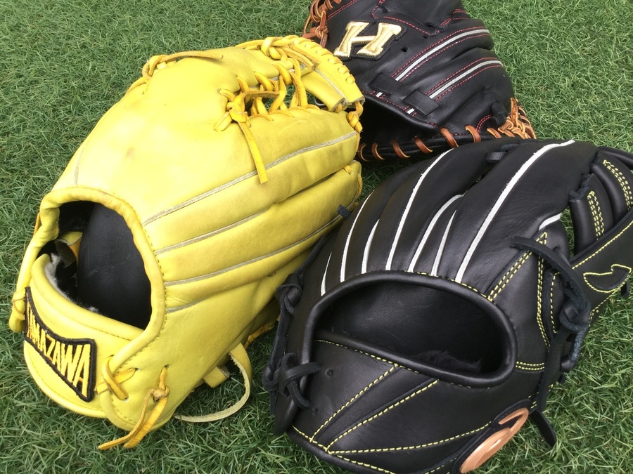 タマザワ 両手投げ 軟式グローブ TG-WH20イエロー 左右 TAMAZAWA