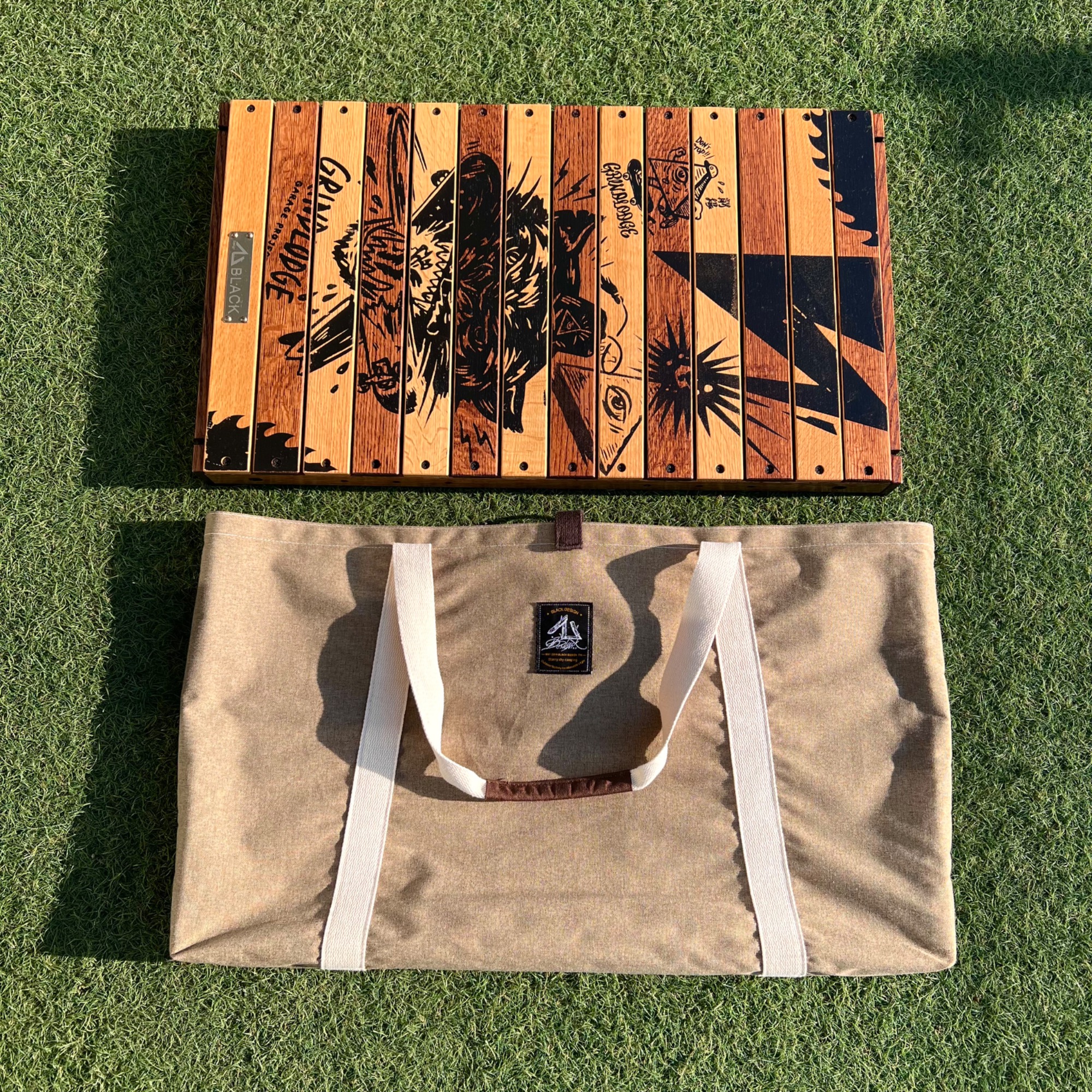 ブラックデザイン ハレテーブル入荷！グラインドロッヂの豪華生刷り