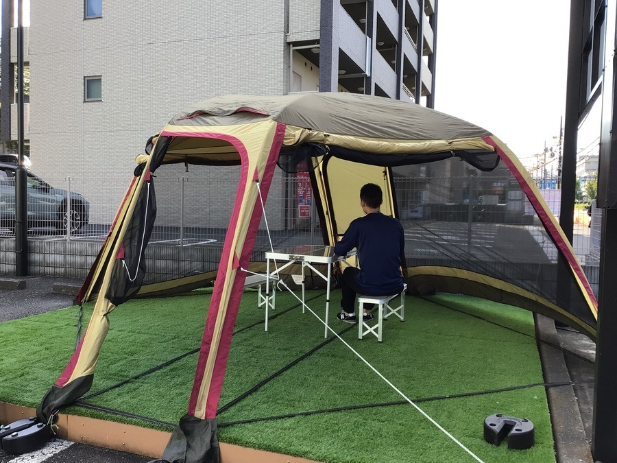 圧倒的広さ！季節に合わせてパネルチェンジのオガワ ドームシェルター