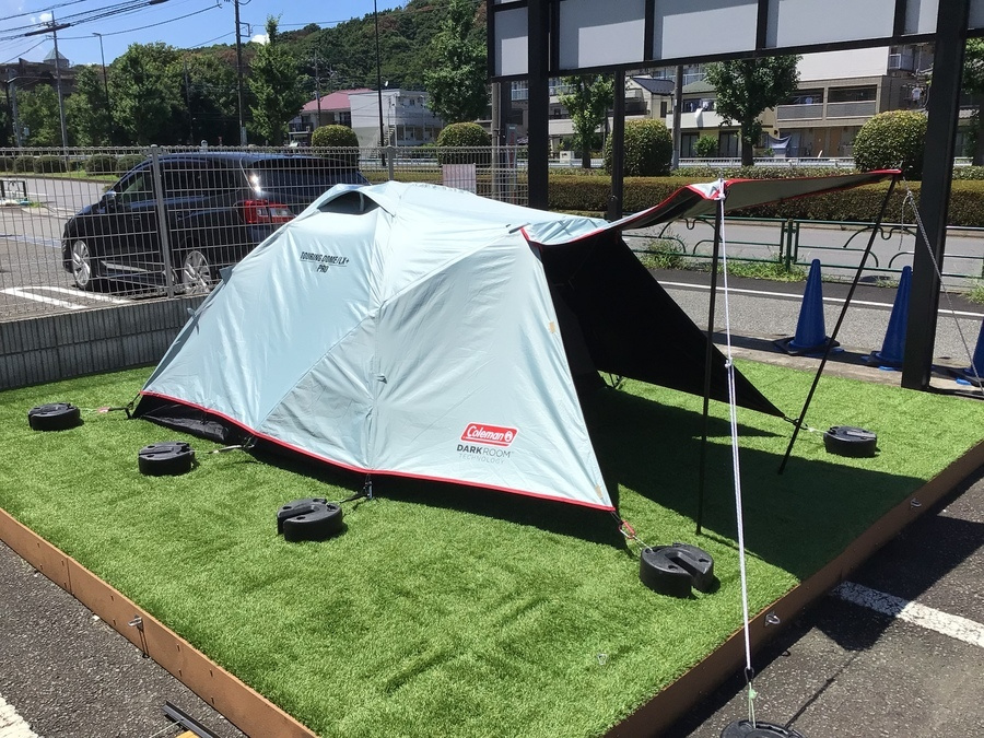 真夏のツーリングキャンプに！コールマン【ツーリングドーム/LX＋