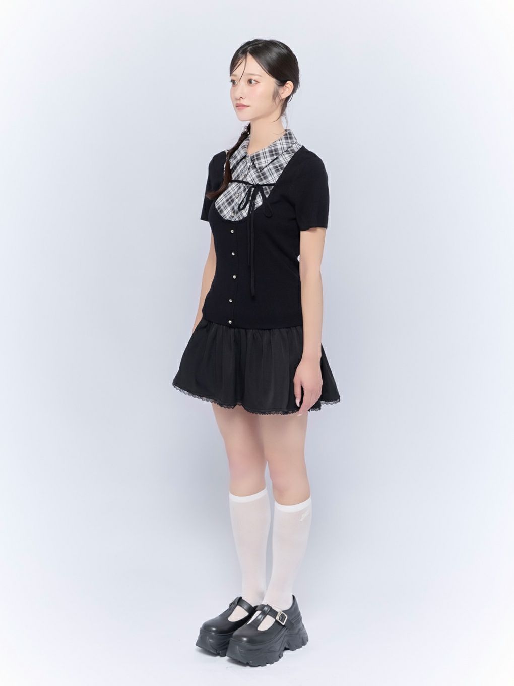 BUBBLES】スクールガーリーリボントップス | sparkling mall online store