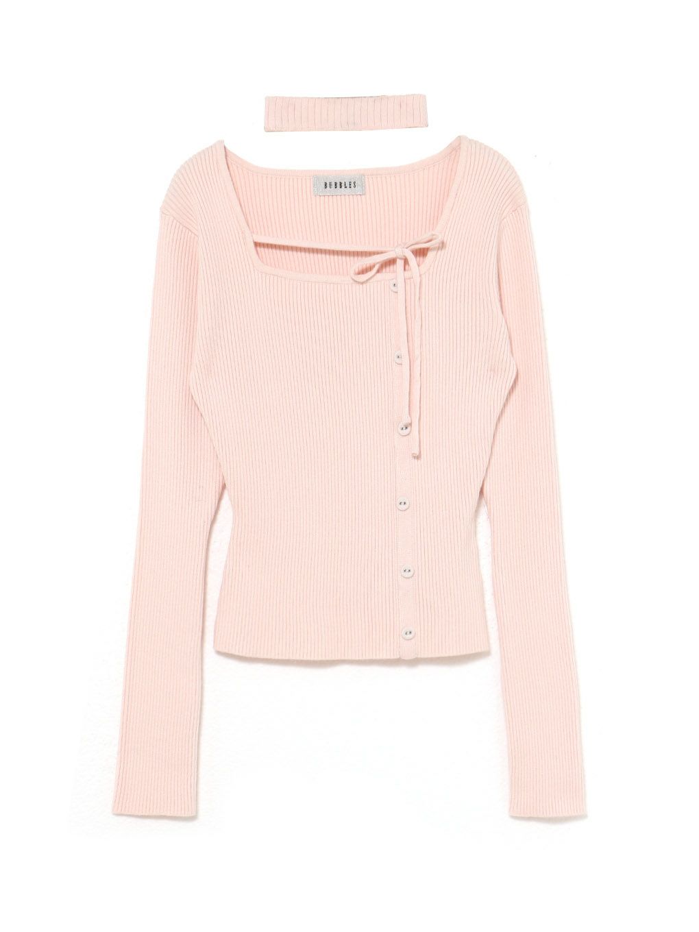 BUBBLES】チョーカーボタンニットトップス | sparkling mall online store