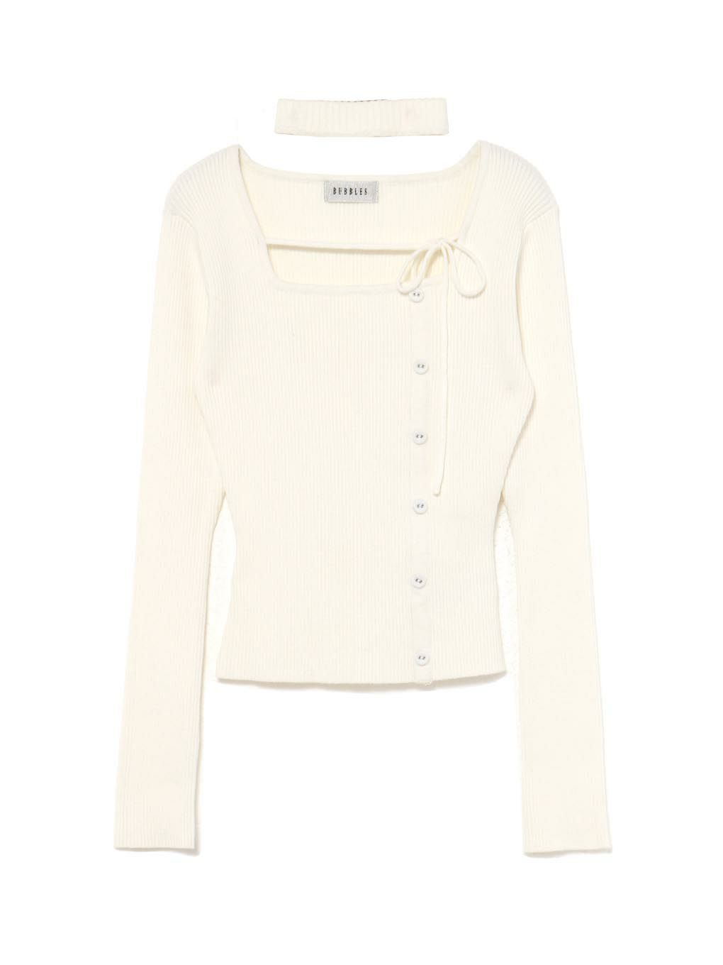 BUBBLES】チョーカーボタンニットトップス | sparkling mall online store