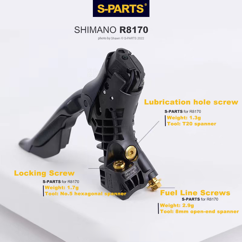 Shimano Ultegra Di2 R8170 12speed Titanium Screw Shift and Brake Kit