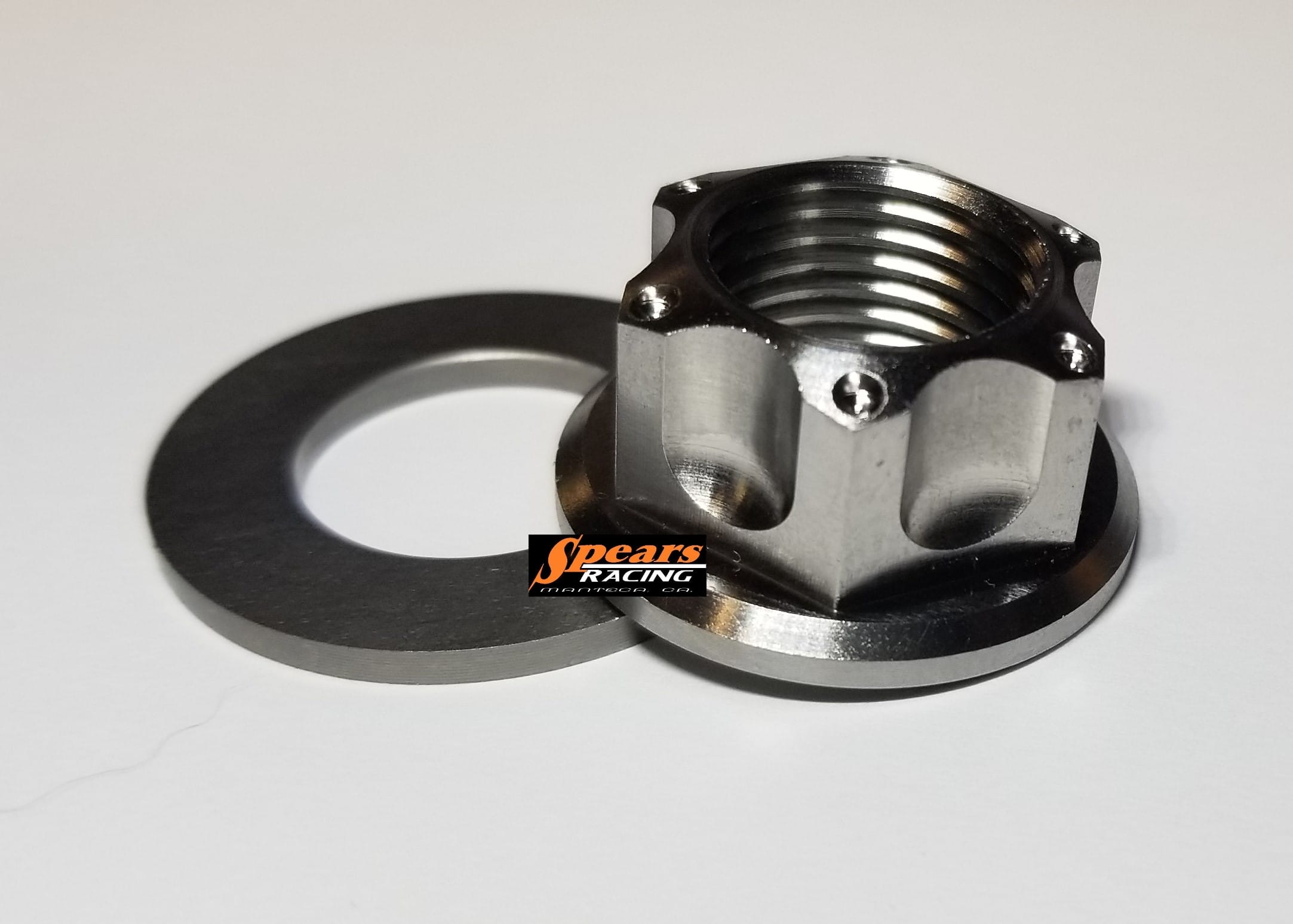 Ninja ZX400RR Titanium Rear Axle Nut Kit Spears Racing