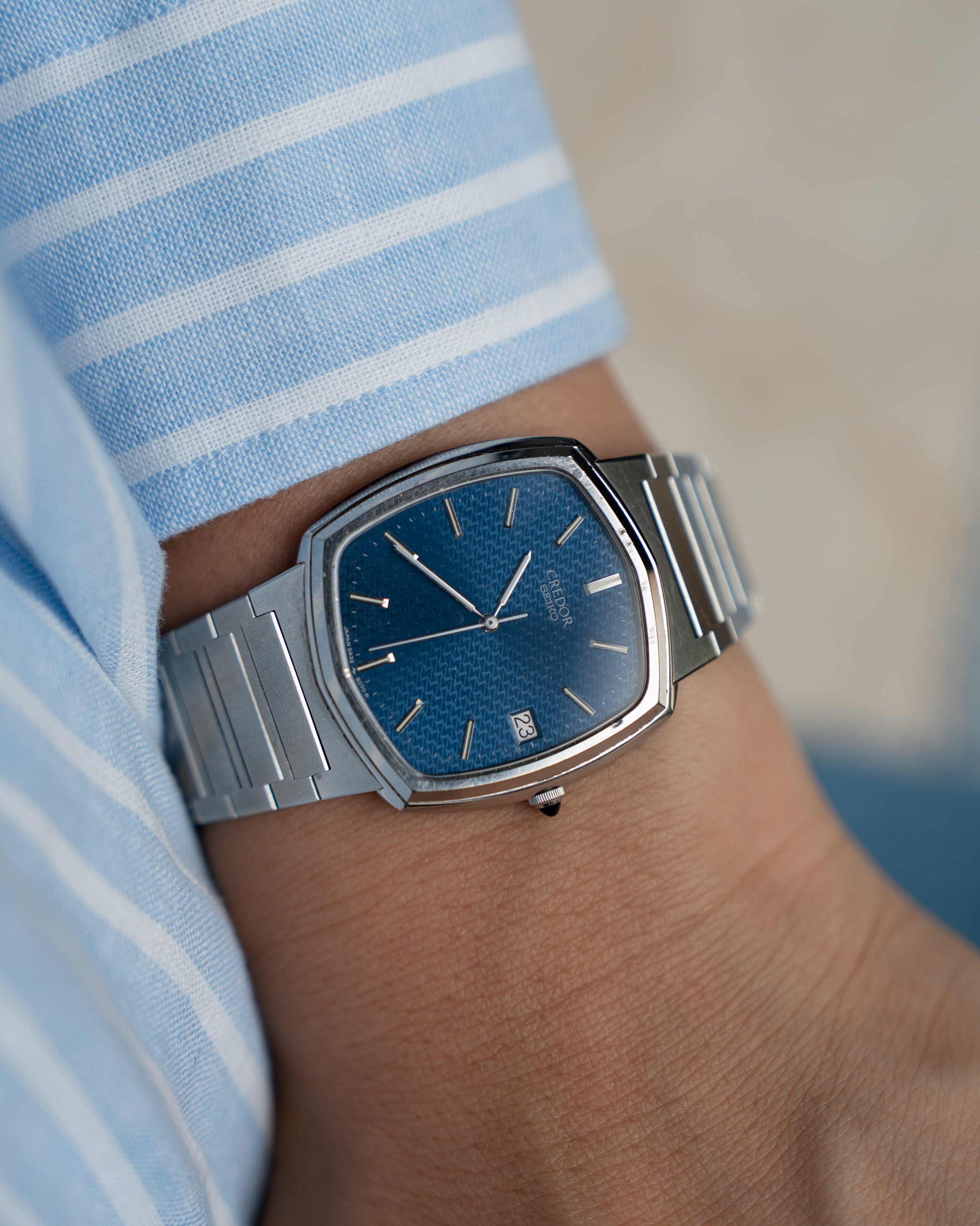 Seiko Credor reference KEH021 model 5932-5040 in steel, full set