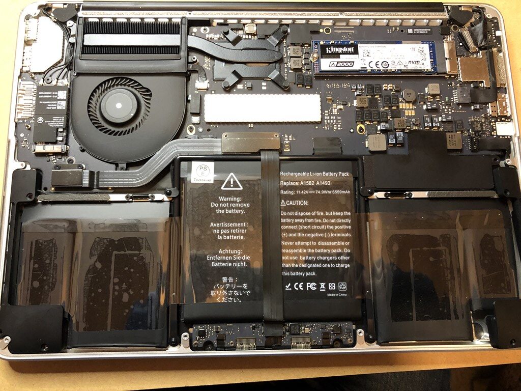 Mac Book Pro Early 2015（A1502） 延命計画その1バッテリー交換の