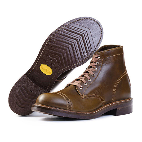 COMBAT BOOTS / HORWEEN LEATHER CXL / DARK OLIVE — SPEEDWAY