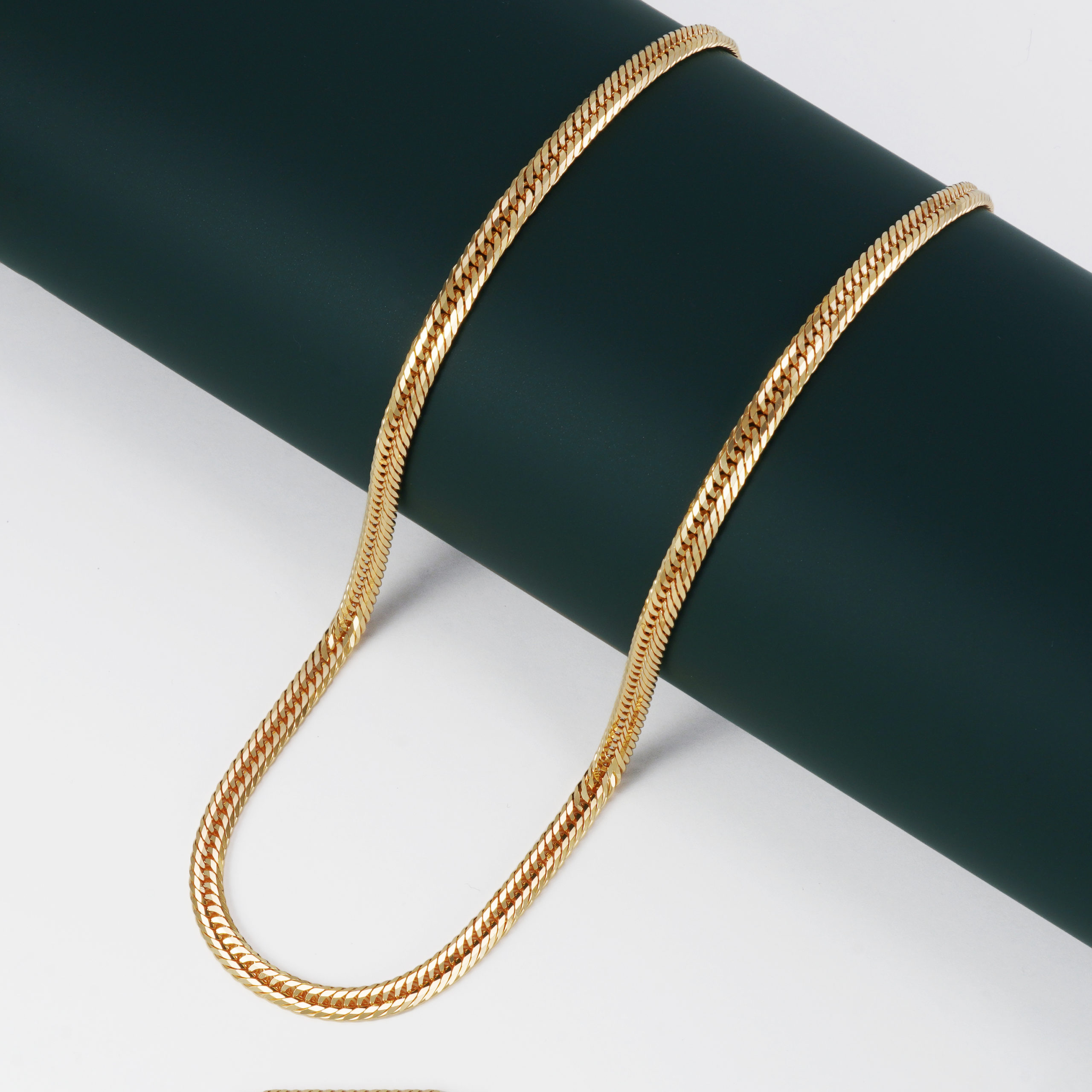 K18 18金 喜平ネックレス 12面トリプル 30g 50cm 4.9mm幅 中折れ