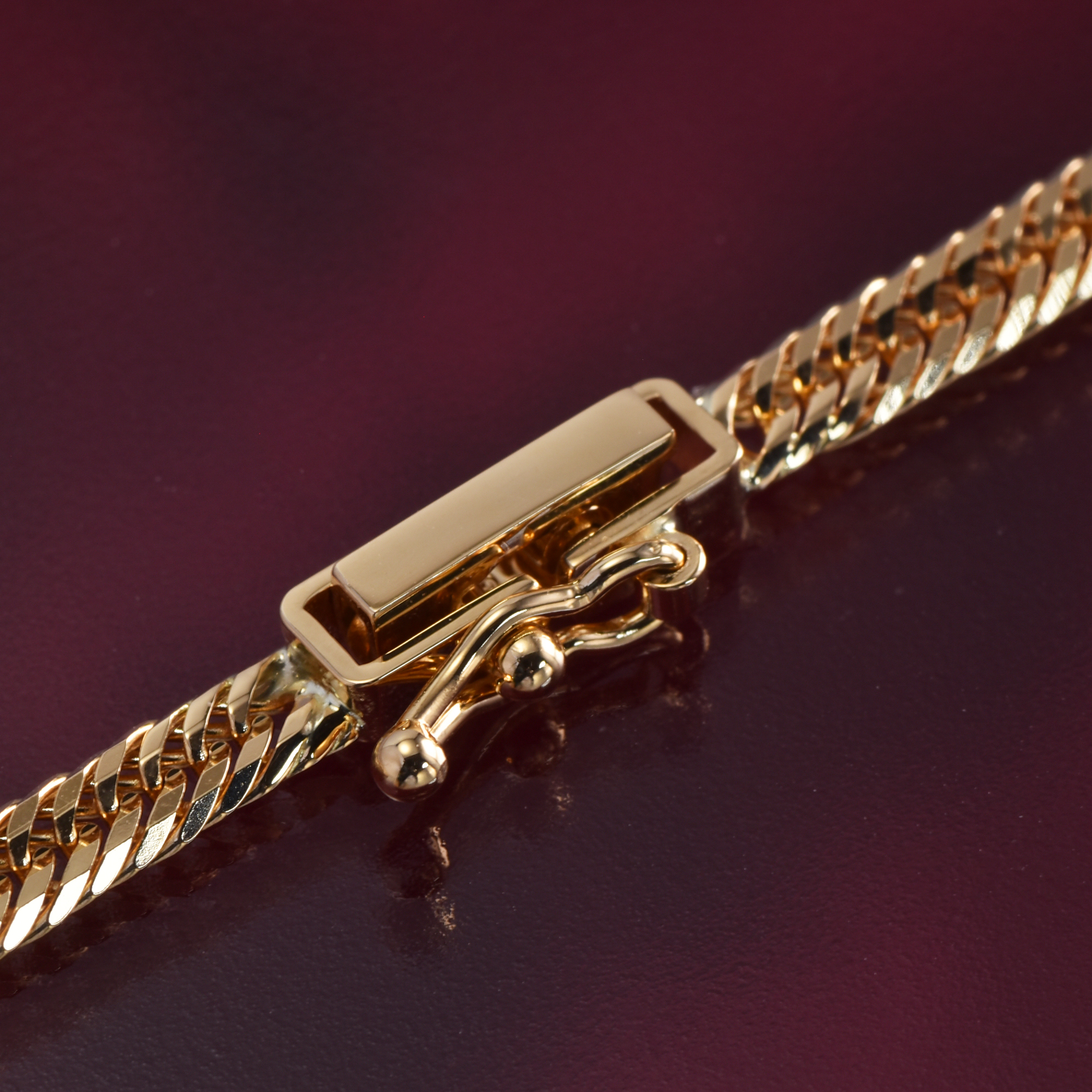 K18 18金 喜平ブレスレット 12面トリプル 5g 18cm 3.1mm幅 中折れ